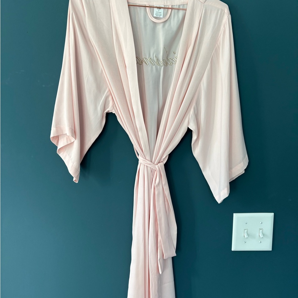 Bridesmaid Light Pink Robe - Picture 2 of 4